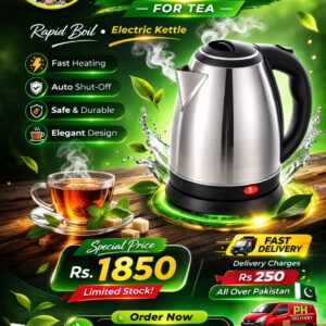 2.0L Electric Kettle – Quick Heating & Auto Shut-Off