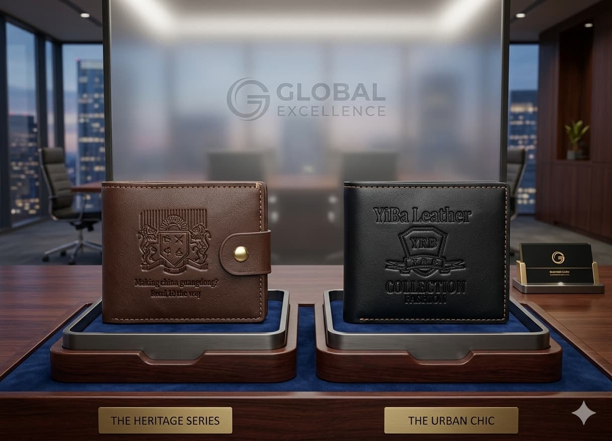 Men’s Genuine Cow Leather Wallet – Durable & Slim
